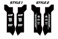 Eride Pro SS Fork Guard Decals