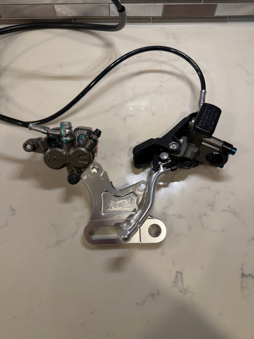 ETM RTR SPORT & LITE OEM Ultra Bee Rear Brake Full Kit + Free Titanium