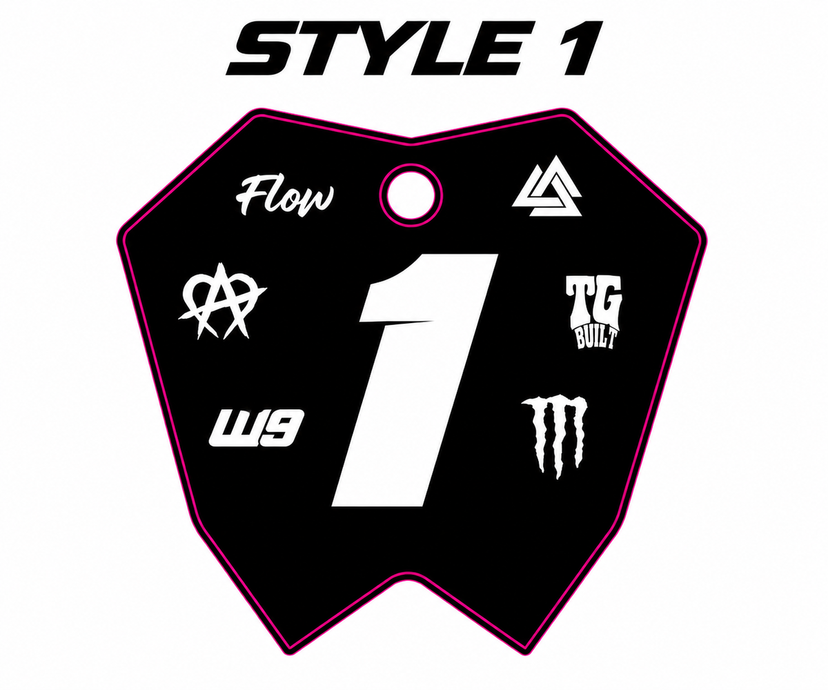 RTR Front Plate Decal